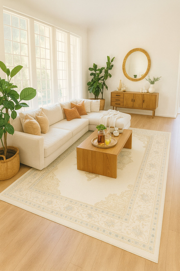 Mosso Traditional Themed Pattern Decorative Rug Mosso693