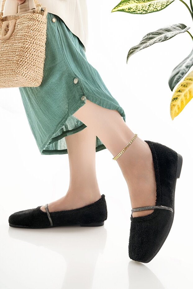 Women's Flats Black Lightweight Comfortable Stylish Business Office Daily Shoes