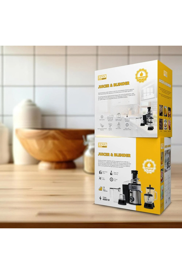 DX3217 Multi-Function Juicer & Blender – 3 Glass Jars, Ice Crushing, Easy to Clean - 4