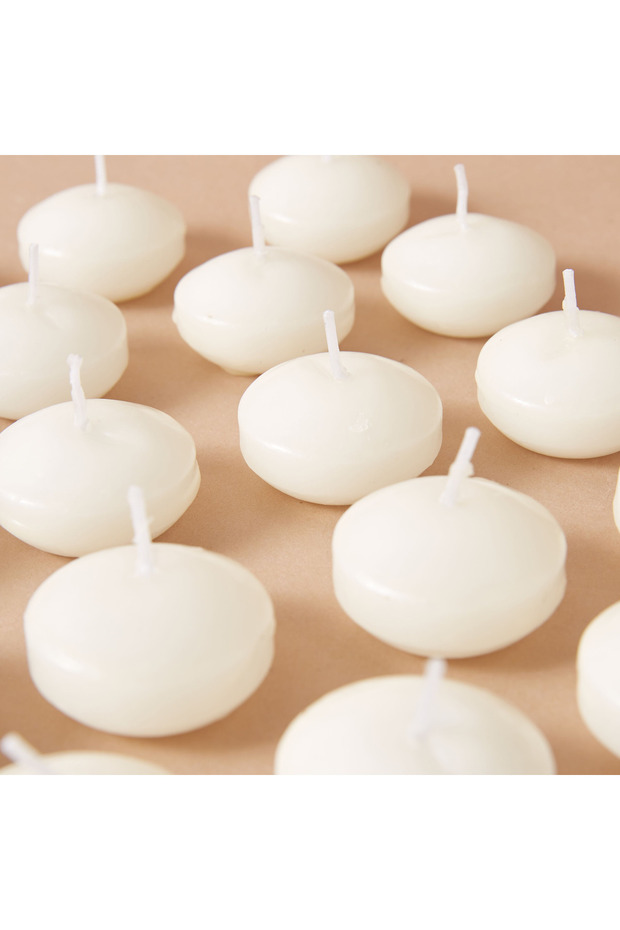 مجموعة شموع عائمة صلبة غير معطرة، مكونة من 18 قطعة - 3