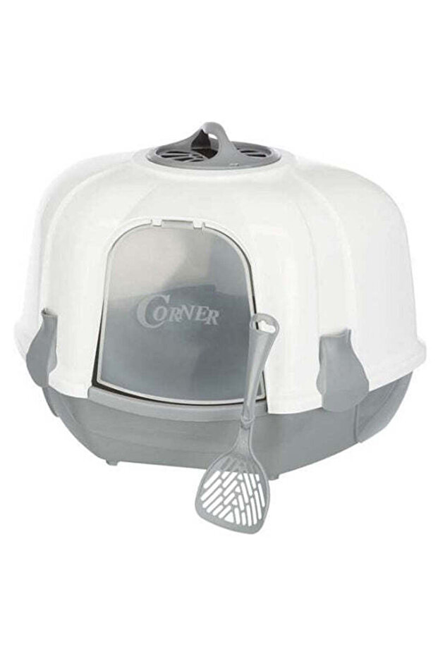 Maro Corner Litter Tray with Hood