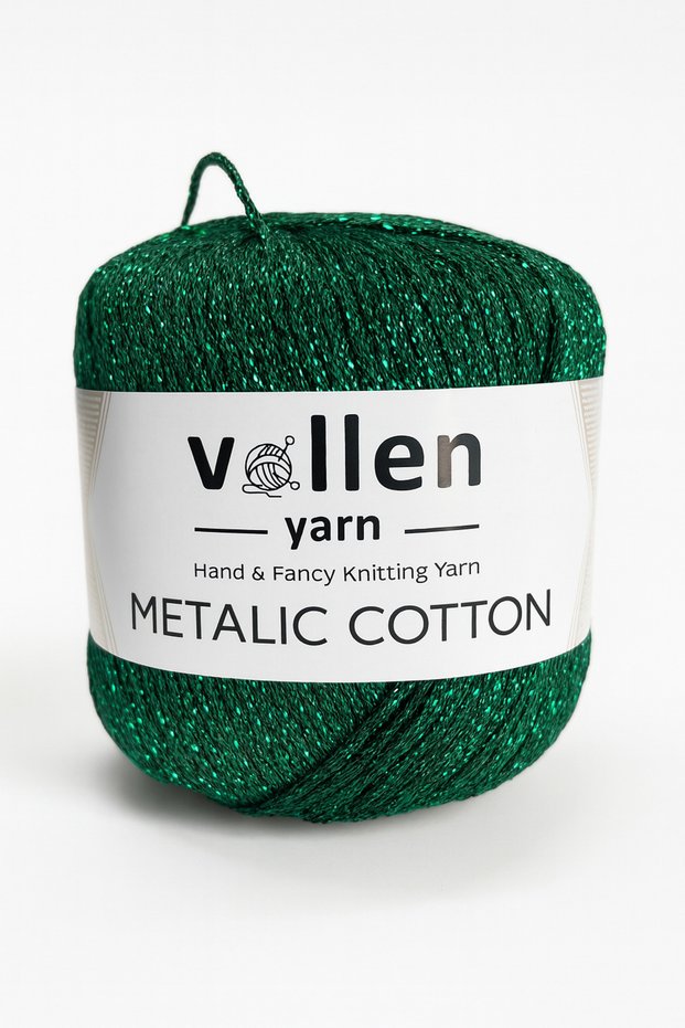 Premium Metallic Cotton Glitter Hand Knitting Yarn – Glitter Yarn, 50 g 100 M, – Evening Dress Bag Yarn, Supla Yarn,