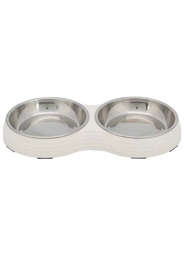 Melamine with Stainless Steel Bowl Set for Dogs