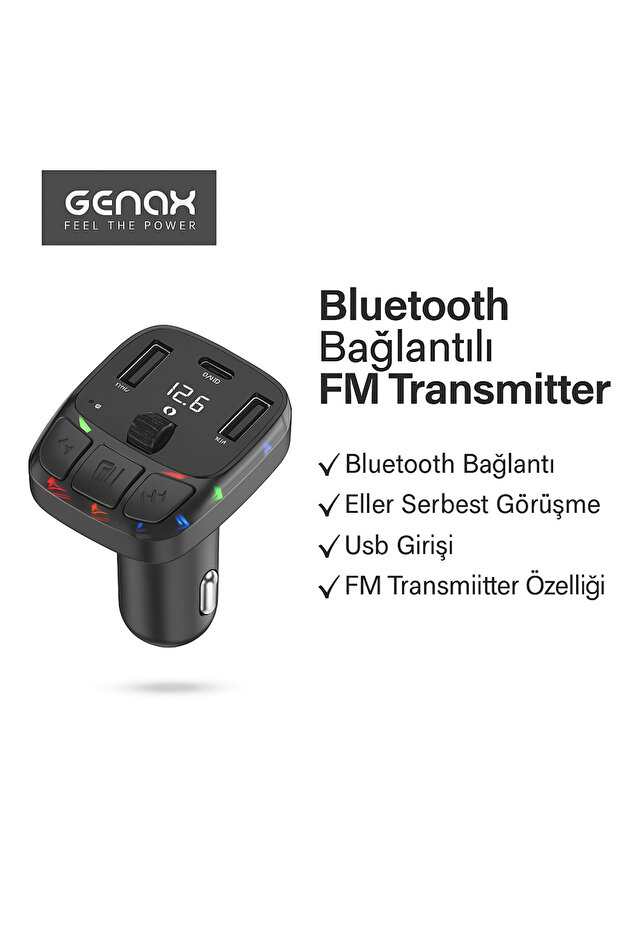 USB ve Bluetooth FM Transmitter Araçta Handsfree Kullanım - 5