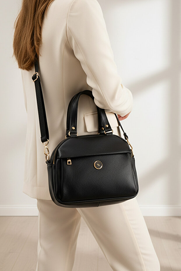 Women's 5-Compartment Long Crossbody Hand and Shoulder Bag