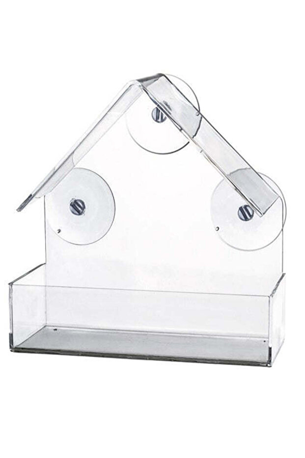 Transparent Bird Feeder for Window Pane 225ml