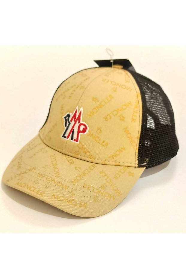 Stylish Yellow Colored Hat with Yellow Text and Gilded Color
