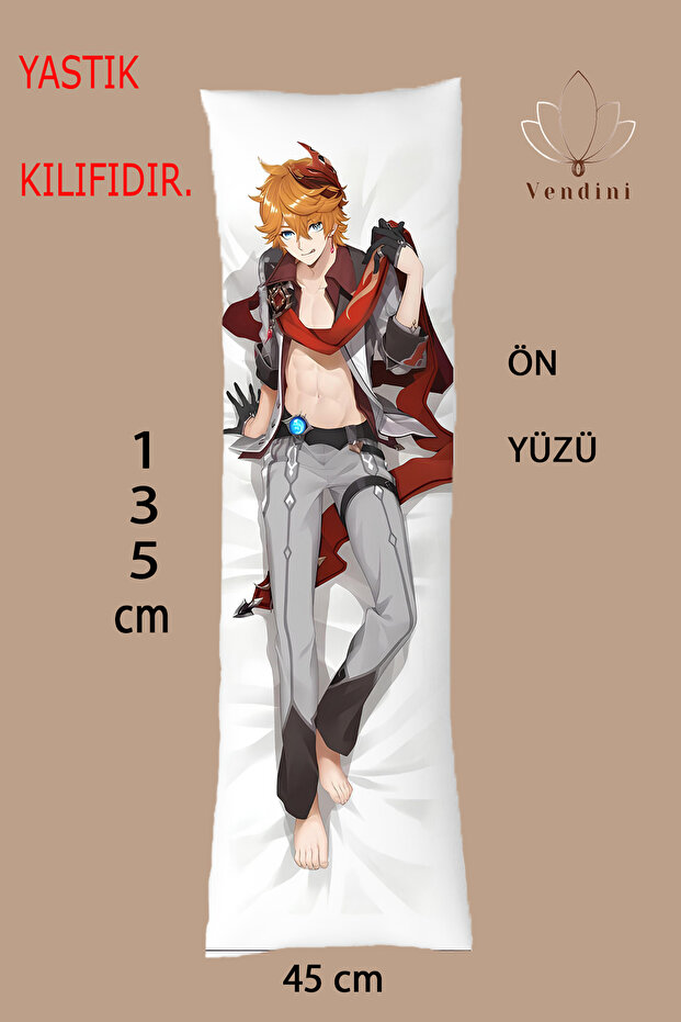Double-Sided Printed - Childe _ Genshin Impact Hugging Pillow Cover, Hugging Pillow