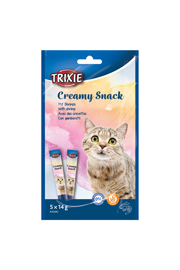 Creamy Snack with Shrimp Cat Treats 5X14G