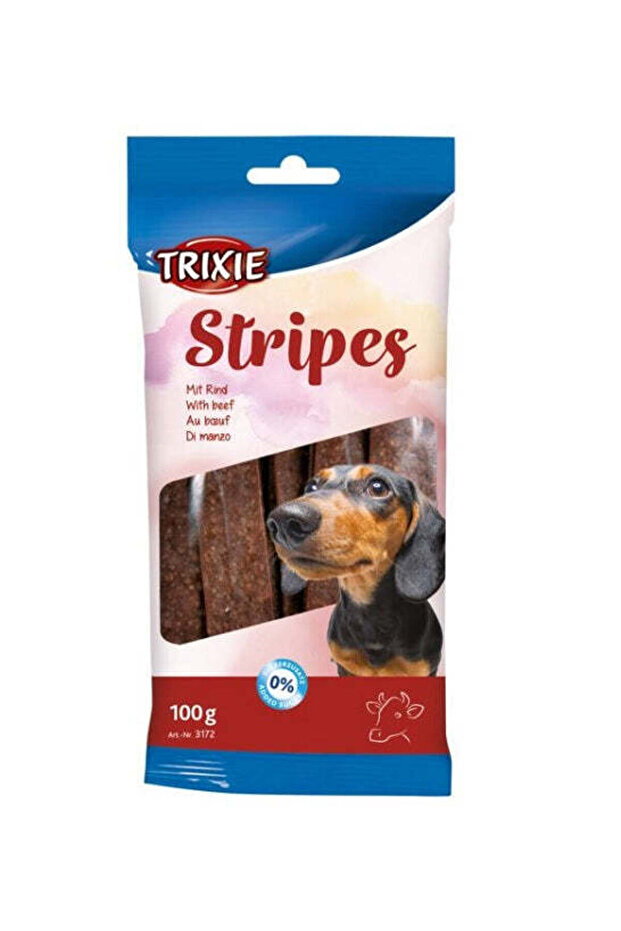 Stripes with Beef Dog Treats 100G