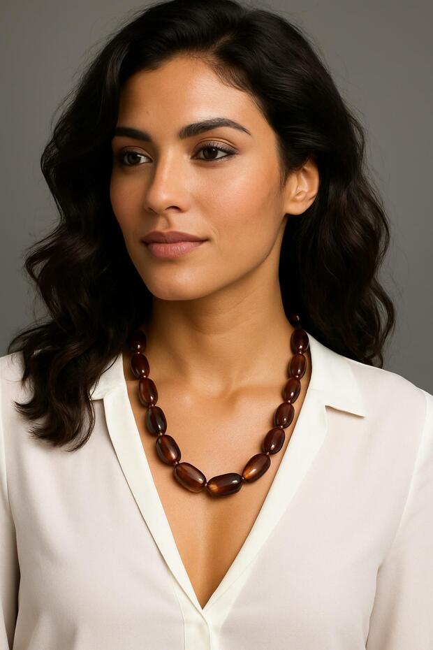 قلادة أمورف ذات الخرز الكبير - 1