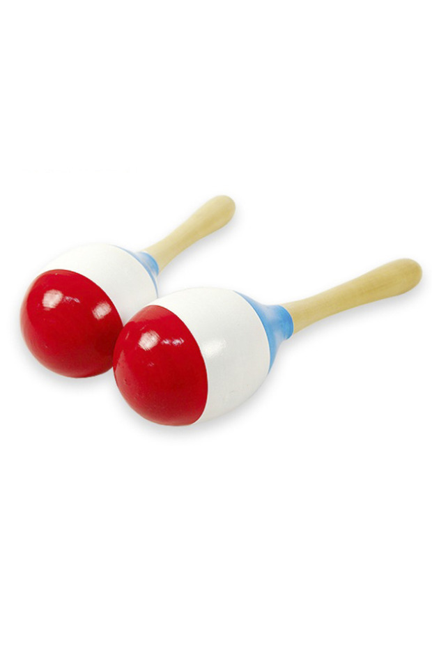 Colorful Wooden Maracas for Kids – 2-Pack Handheld Rhythm Shakers
