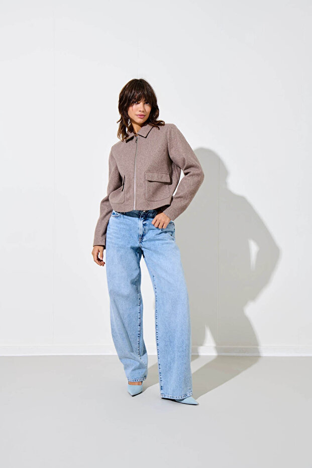 Onlvela Gray Women's Coat 15359339 - 4