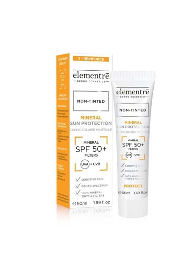 إلمنتري مينرال كريم واقي شمس خافي عيوب فيزيائي Mineral Sunscreen SPF +50