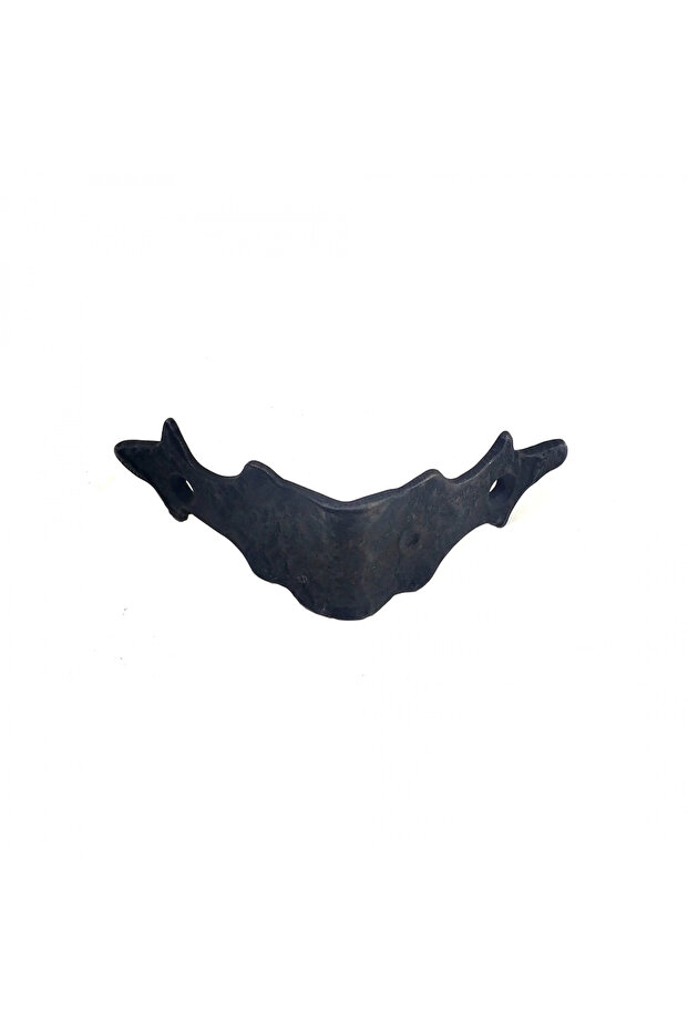 Antique Style Decorative Brass Miter - Side, Oxide