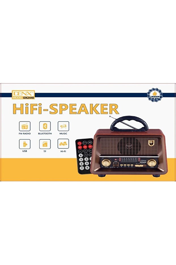 Dx2440 Rechargeable Hi-fi Radio With Remote Control, Large Capacity Battery - 4