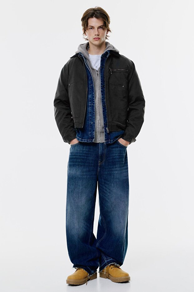 Fitilli yakalı mumlu ceket - 3