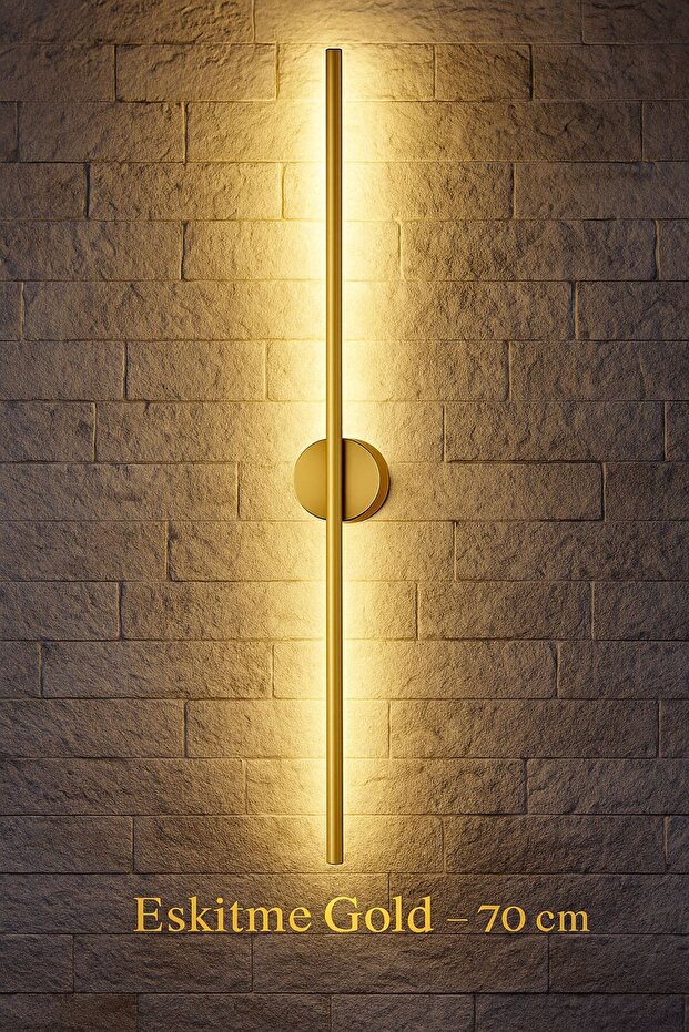Modern Dekoratif Led Duvar Aplik 70 Cm Günışığı ESKİTME 1 Adet ( PİLLİ ) - 1