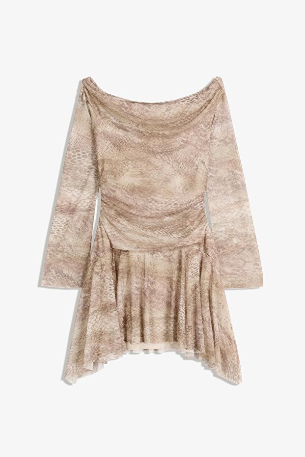 Tül mini elbise - 2