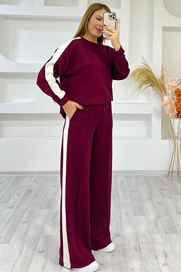 Σετ φόρμας Modal Fabric Side Stripe - 2