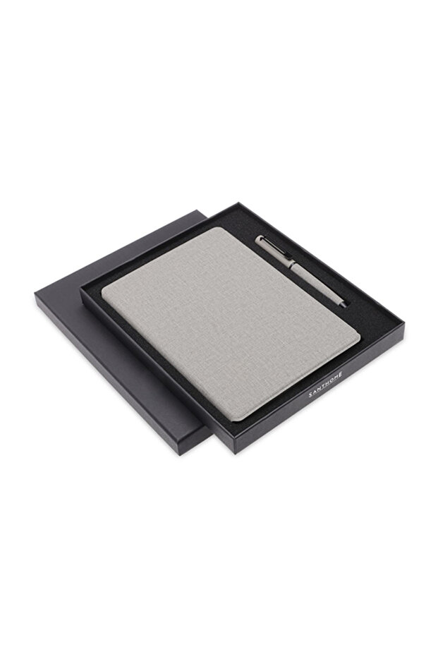 CHANGE ZERO Sustainable Gift Set with Refillable Notebook & Pen - Grey