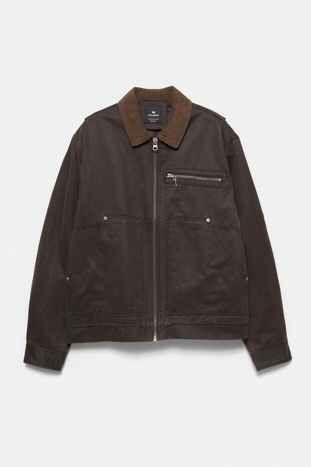 Fitilli yakalı mumlu ceket - 8