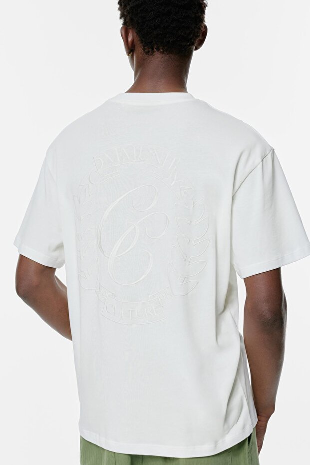 Varsity işlemeli tişört - 4