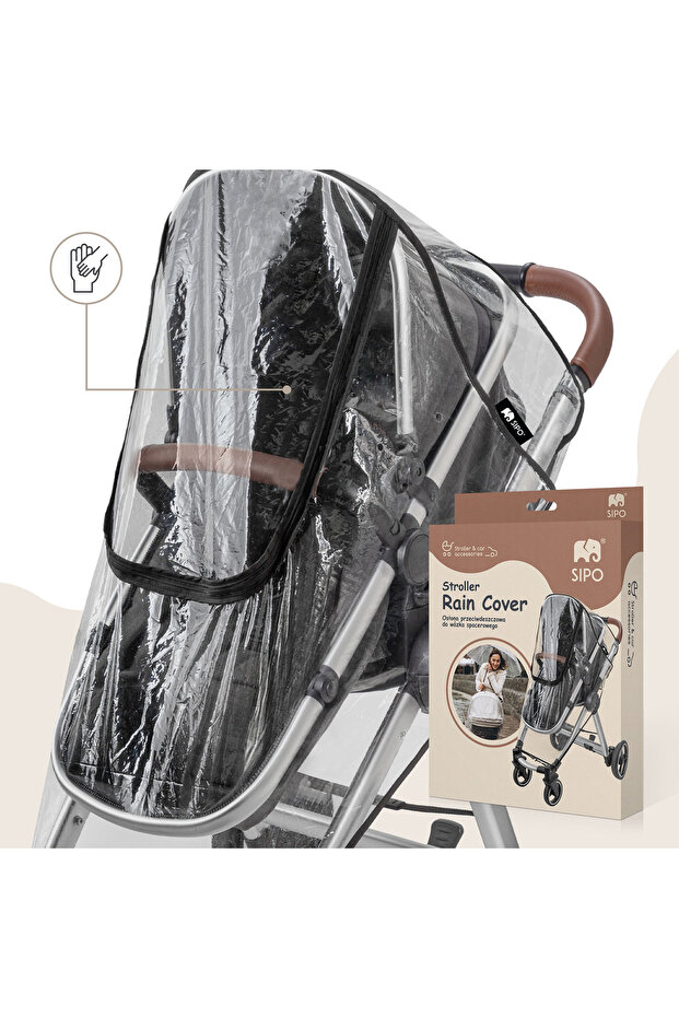 Rain cover for stroller, - 6