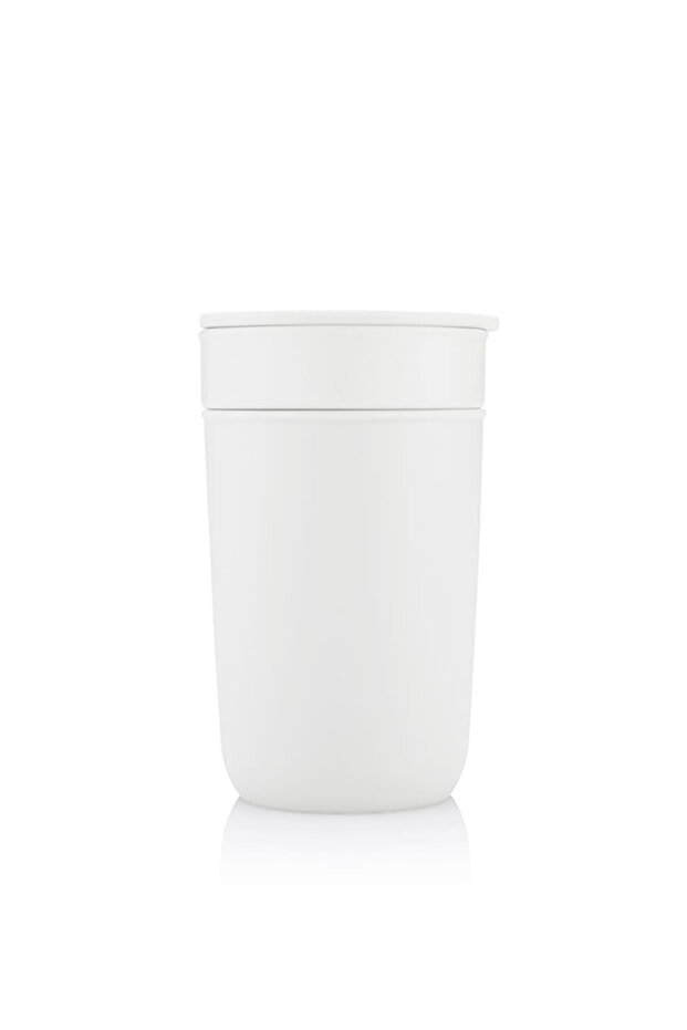 SAVONA - Premium Ceramic Tumbler With Recycled Protective Sleeve - White