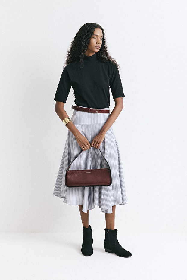 Bot 2512 - Dikiş Detaylı Siyah Süet Kadın Bot - 4