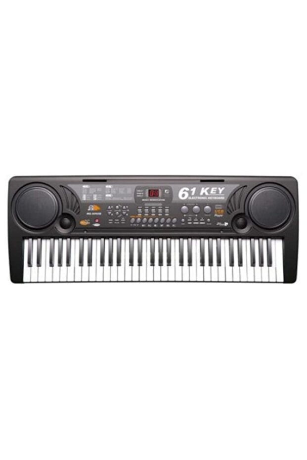 Professional Electronic Keyboard with 61 Keys, MP3 Playback, LCD Display - 2