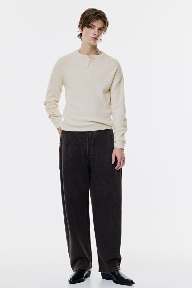 Düğmeli yaka kazak - 2