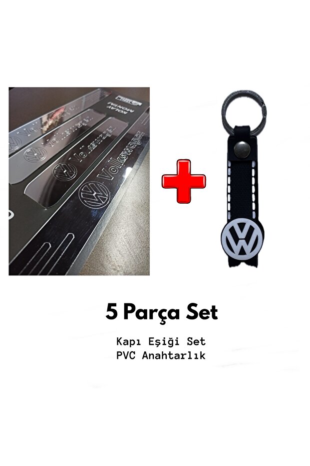 Volkswagen Jetta ile Uyumlu Kapı Eşiği ve Kauçuk Anahtarlık Set - 2