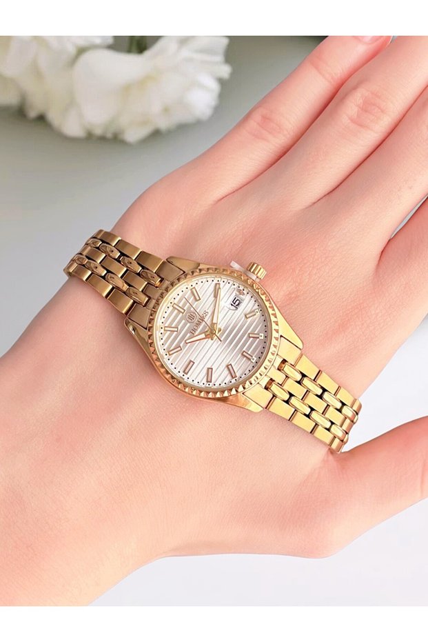 Steel Cord Women's Wristwatch, Gift Box and Bracelet