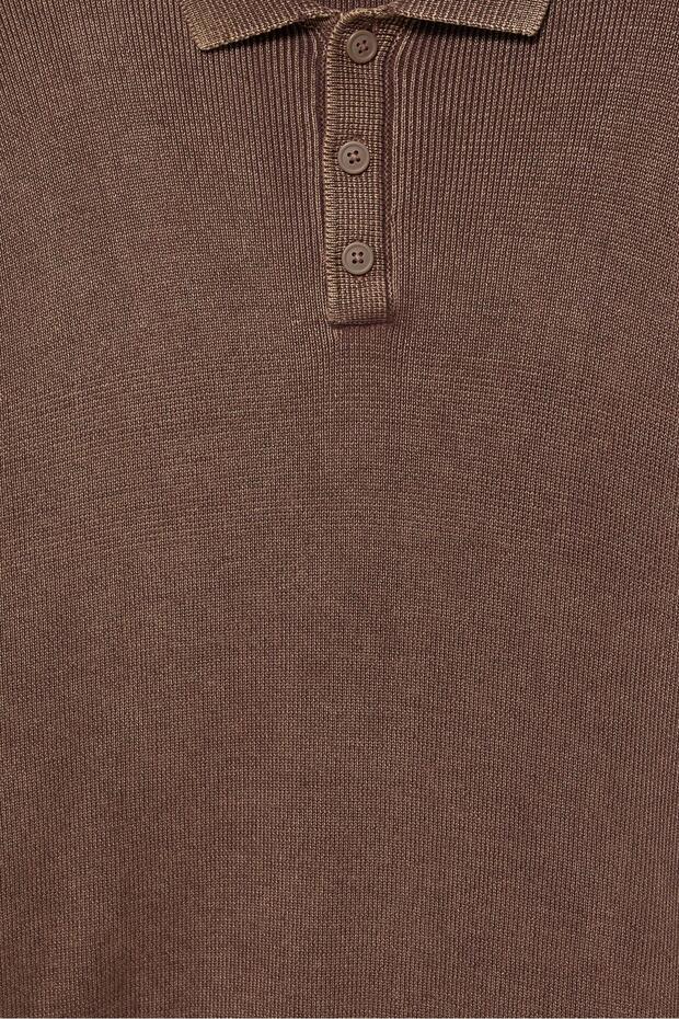 Asit yıkamalı örgü polo - 6