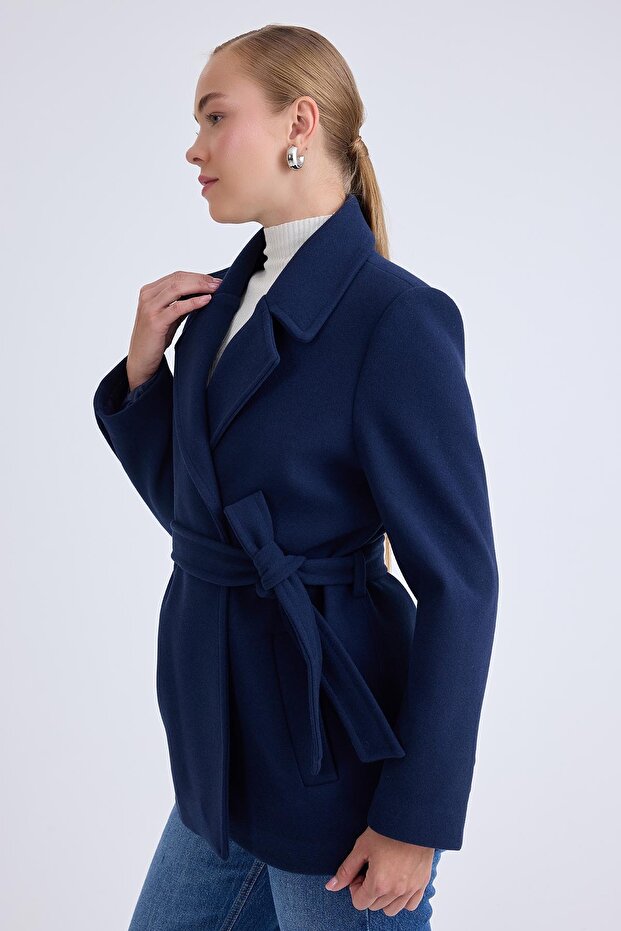 Belted Stamp Coat - 2