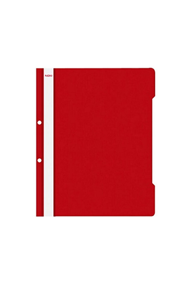 A4 file with rail and perforations 50/set red - 1