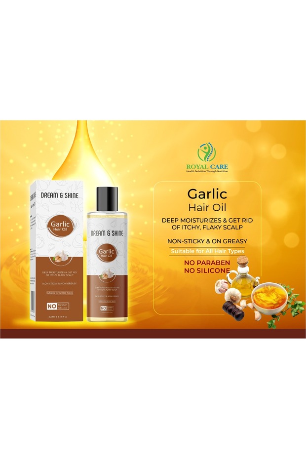 Garlic hair oil