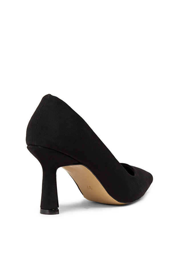 Kadın Siyah Süet Stiletto - 2