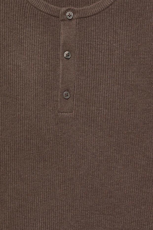 Düğmeli yaka kazak - 7