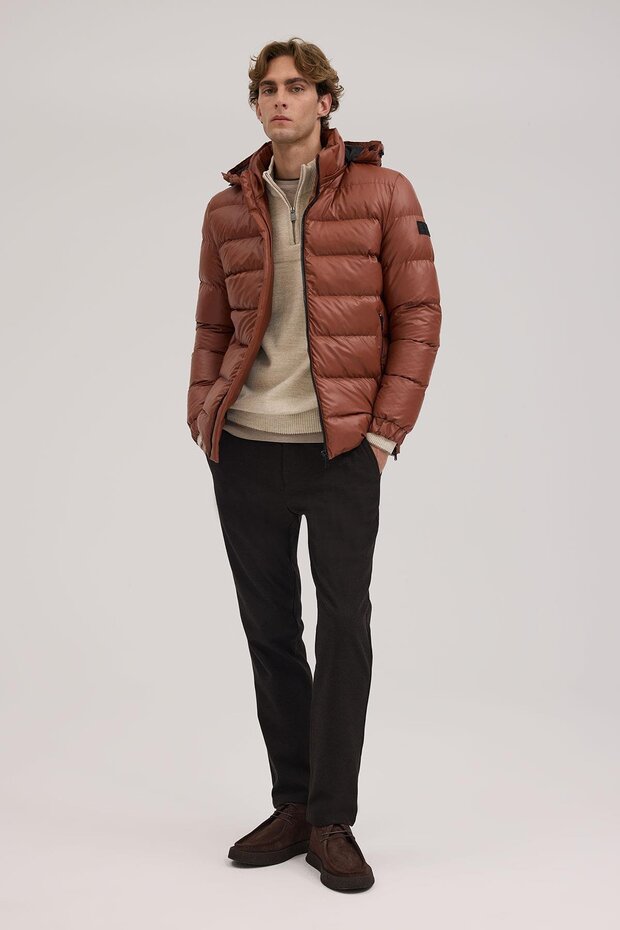 Taba Regular Fit Kapişonlu Mont - 2