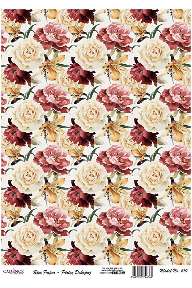 Brass Decoupage Paper - Model 610