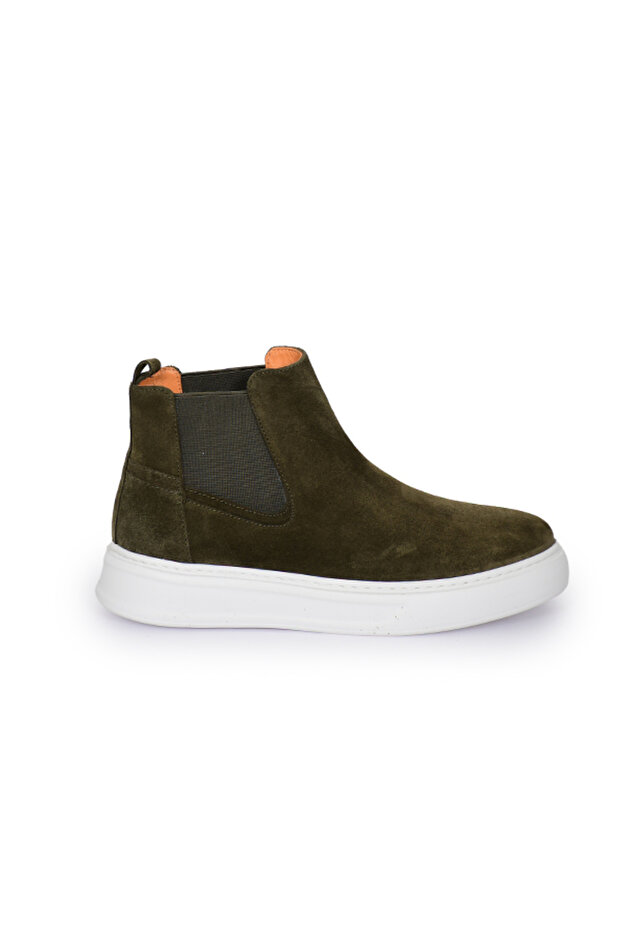 Genuine Suede Leather Chelsea Model Eva Sole Men's Boots - B250650
