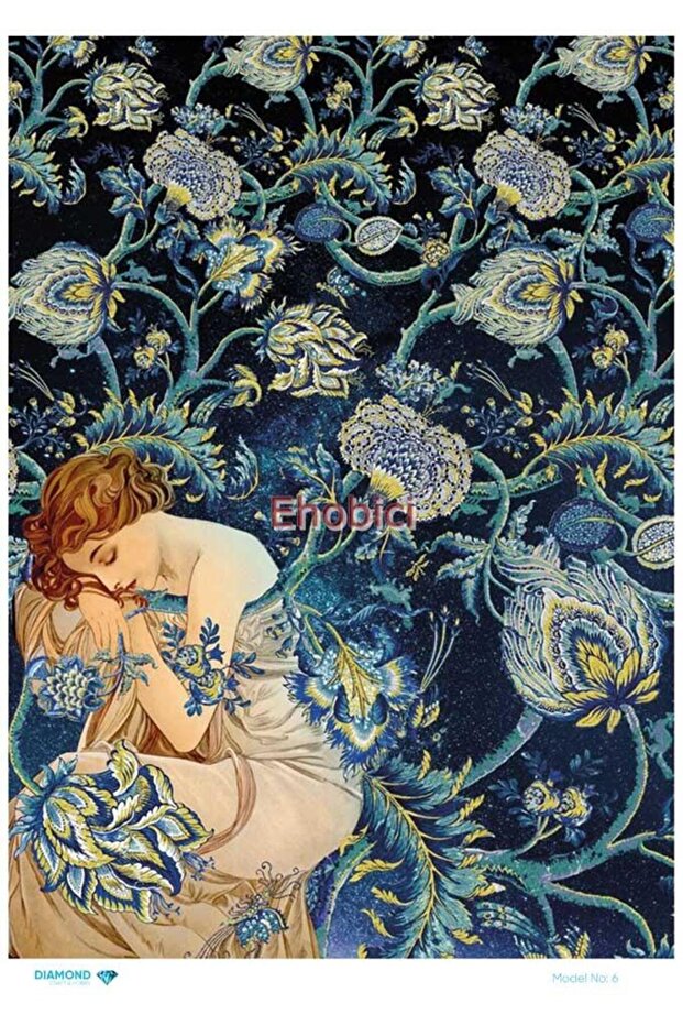 Diamond Rice Decoupage Paper - 006