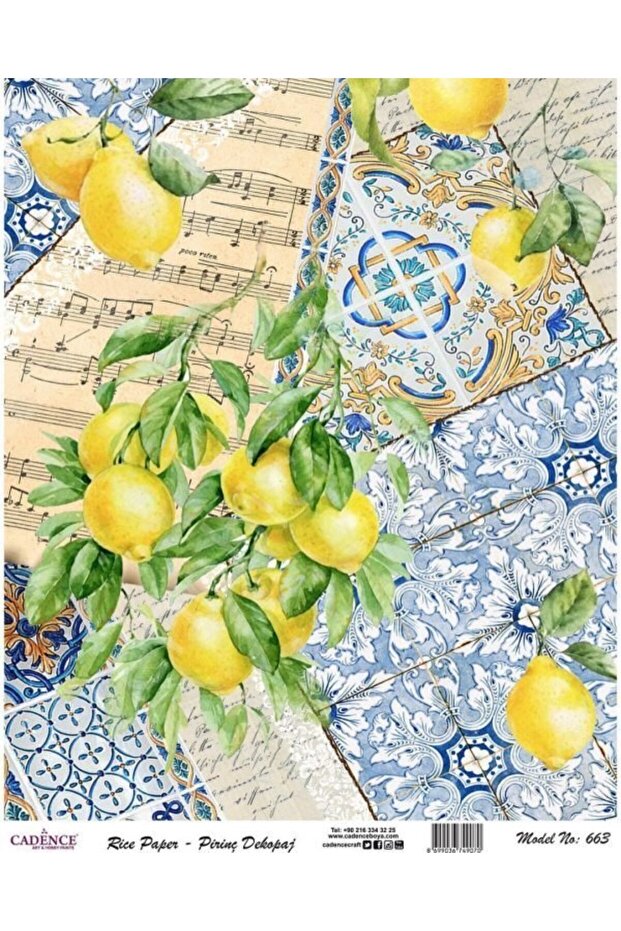 Brass Decoupage Paper - Model 663