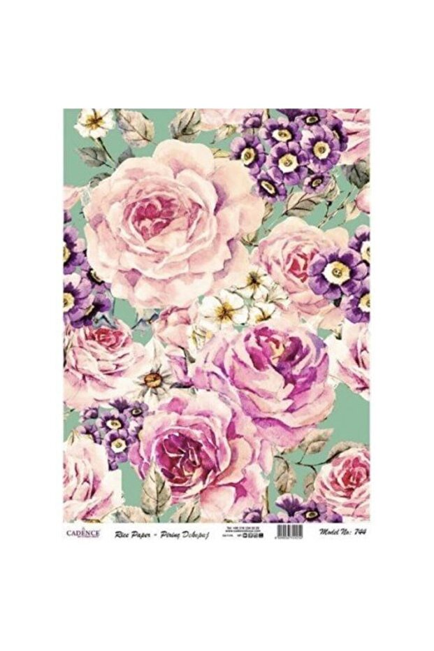 Brass Decoupage Paper Model - 744