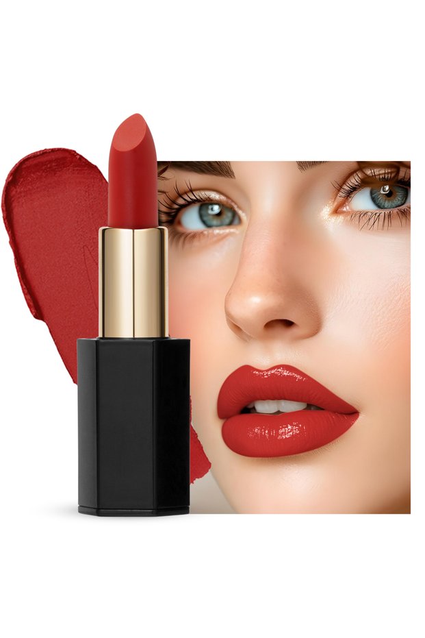 Velvet Moisturizing Matte Lipstick – 24 Shades, Long-Lasting, Smudge-Proof, Vegan, Cruelty-Free