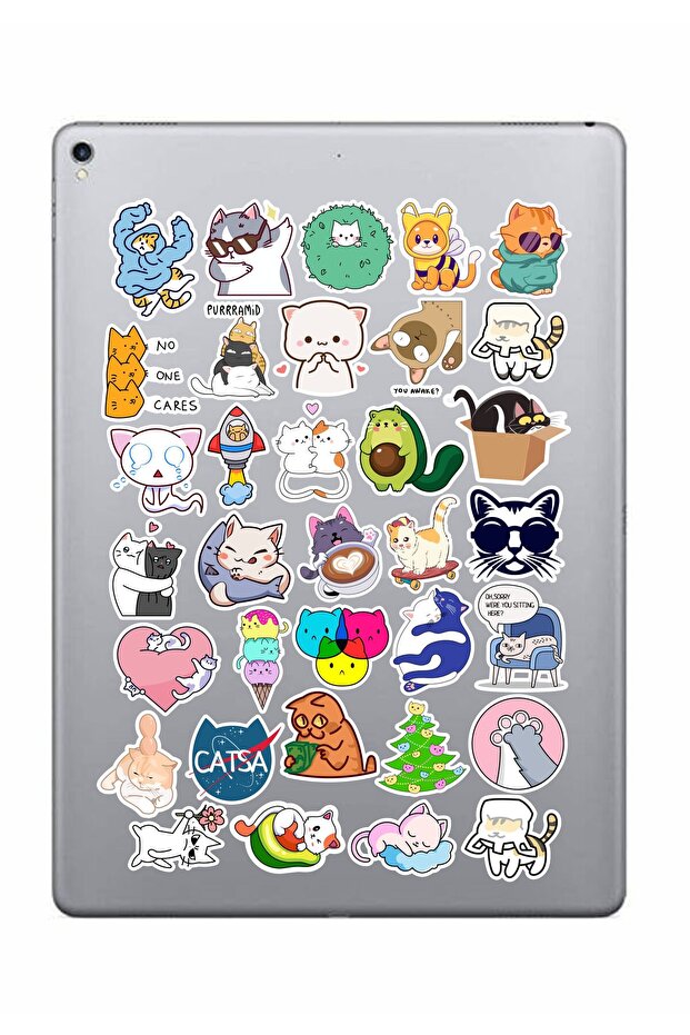 Funny Cats Series 1 Sticker Set | Laptop Agenda Notebook Tablet Phone Notebook Sticker Bullet Journal