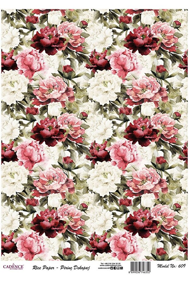 Brass Decoupage Paper - Model 609