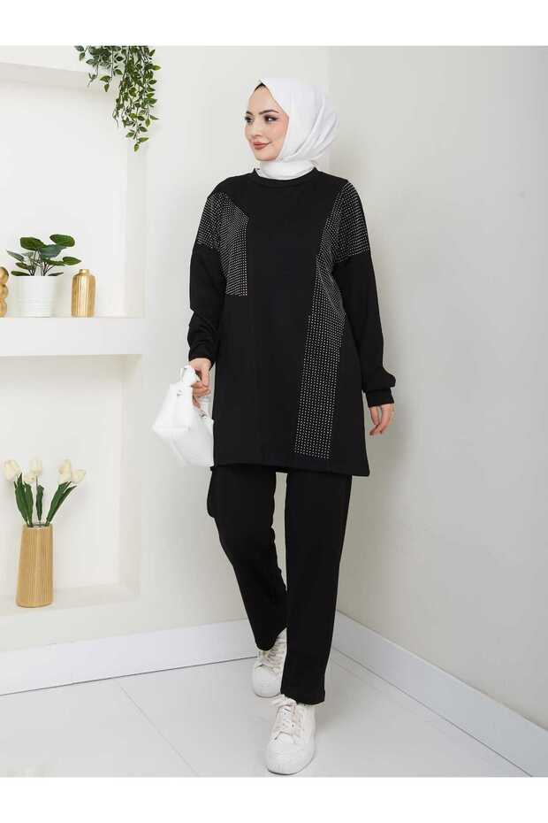 Modal Set with Stone Print Detail - 2
